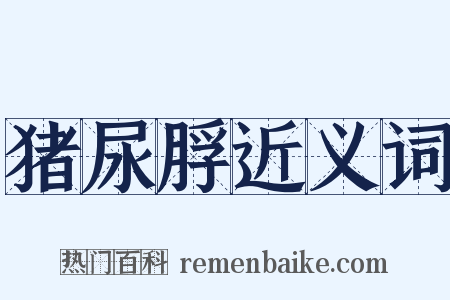 猪尿脬近义词是什么意思的图片